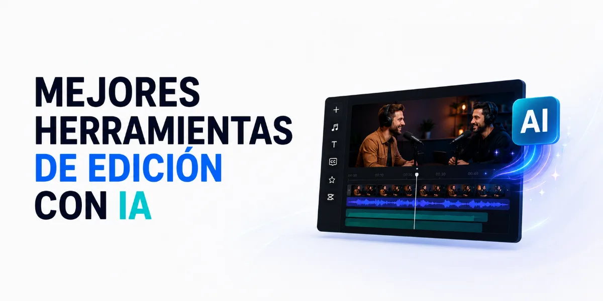 Mejores herramientas de edición con IA